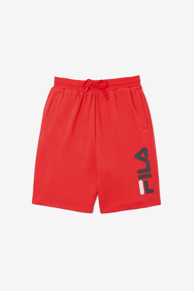 Fila Shorts Bono Mens Red - India ZEW-569218